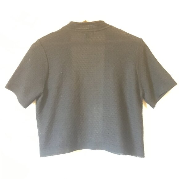 Black Witchy Pointelle Knit Bolero - Picture 4 of 14